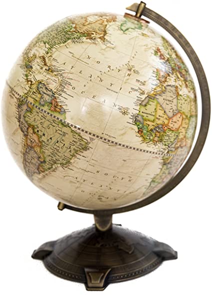 National Geographic Antique Globe 12". Made in The USA