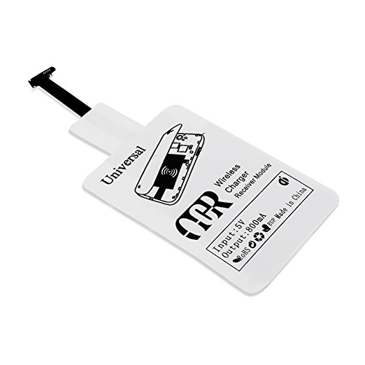 Ocr TM Wireless Charging Receiver Qi Standard Micro USB Universal Wireless Charger receiving Patch (white)