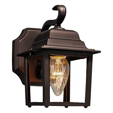 Brinks 7564D-113-1 Coach Light with Photocell Dusk to Dawn Bronze Light