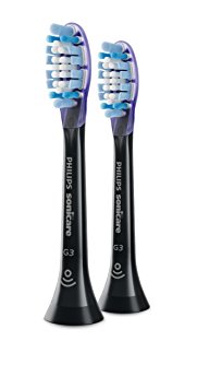 Philips Sonicare Premium Gum Care replacement toothbrush heads, HX9052/95, Smart recognition, Black 2-pk