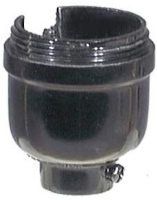 B&P Lamp Bakelite One-Slot Socket Cap with 1/8F Thread