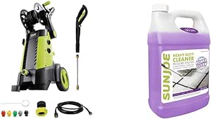 Sun Joe Electric Pressure Washer Bundle with Hose Reel and Heavy Duty Cleaner