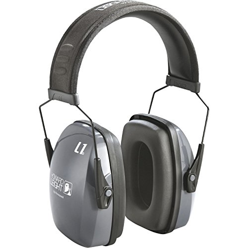 Howard Leight by Honeywell 1010922 Lightning Earmuffs, 25 DB NRR, Gray, Over The Head