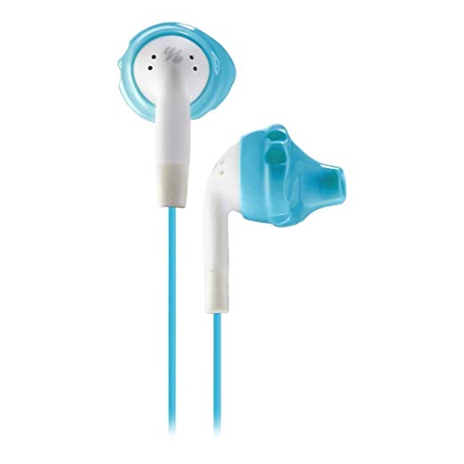 Yurbuds Inspire 100 Noise Isolating in-Ear Earbud Sport Headphones with Twist Lock and FlexSoft Comfort Fit Technology, Aqua (Non-Retail Packaging)