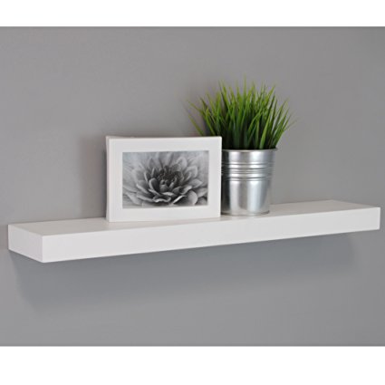 Kiera Grace  Maine Wall Shelf/Floating Ledge, 24 Inch - White