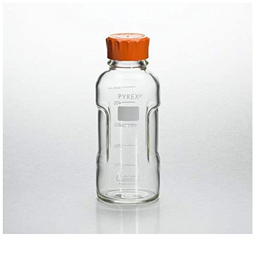 Pyrex 1399-250CNEa-M Slim line Media Bottle Easy Pour Corning 250ML, Glass