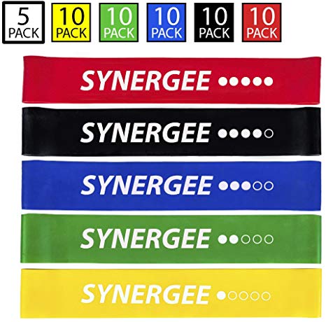 Synergee Exercise Fitness Resistance Band Mini Loop Bands That Perform Better When Working Out at Home or The Gym