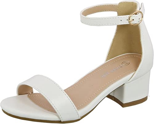 Lucky Top Girls Dress Sandal Low Heel Ankle Strap