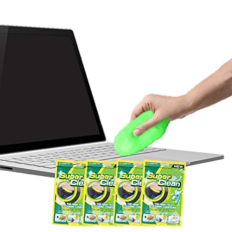 [Must Buy] Keyboard Cleaning Gel (4pcs) Keyboard Cleaner Remove Dust, Hair, Crumbs, Dirt and Germs from Keyboard,Pad,Car Air Vent,Fan,Tablets,Remote Controller,Calculators