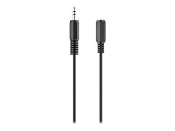 Belkin 3 m Audio Headphone Extension Cable, 3.5 mm Male/Female - Black