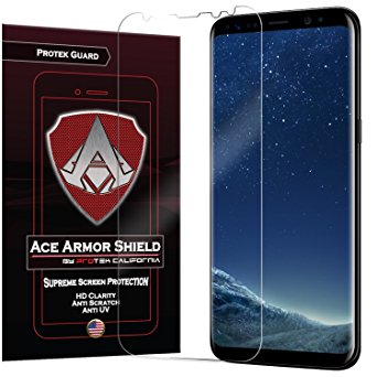 Ace Armor Shield ProTek Guard (2 PACK) CASE FRIENDLY Screen Protector for the Samsung Galaxy S8   Plus with free lifetime Replacement warranty