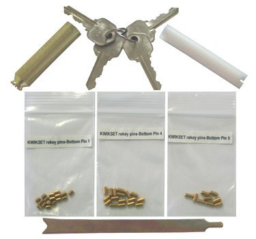 Kwikset Keyway Rekey Kit Rekeying Set 4 Keys 8 Locks 5 Pins locksmith tools by eBuilderDirect