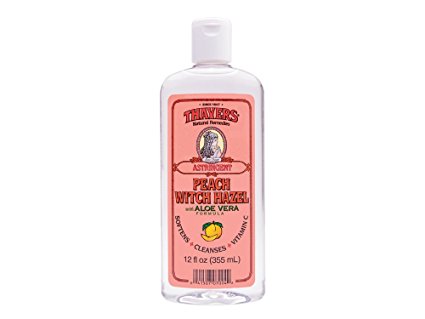 Thayers  Astringent, Peach, Witch Hazel , 12-Ounces (Pack of 3)