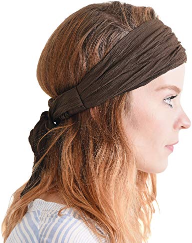 Womens Headband Boho Headwrap - Turban Head Wrap Festival Mens Pirate Hairband