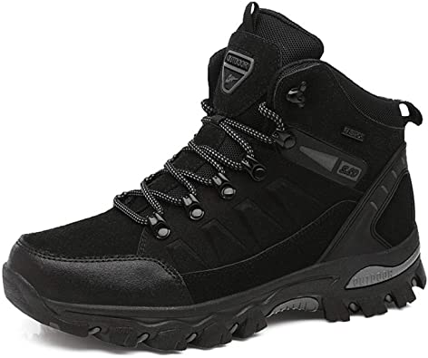 UUFLYME Outdoor Hiking Boots Mens Non Slip Lightweight Hiking Shoes