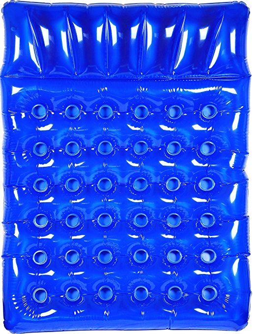 Greenco Giant Inflatable Double Mattress Pool Lounger Float 78 Inches- Blue