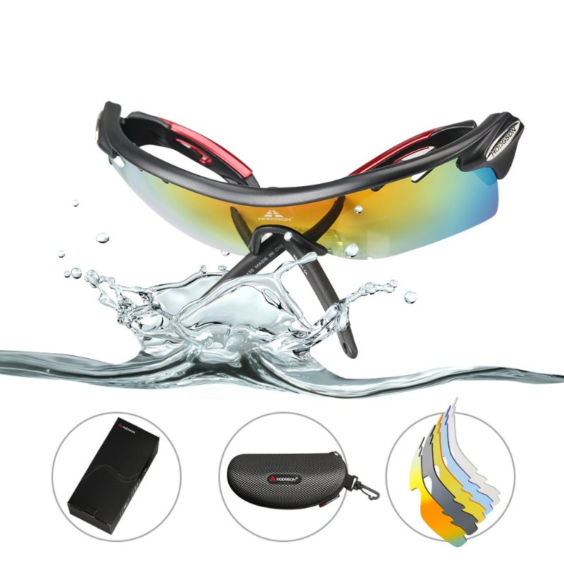 HODGSON Cycling Polarized Sunglasses for Men or Women UV400 Protection Sports Glasses with 5 Interchangeable Lenses