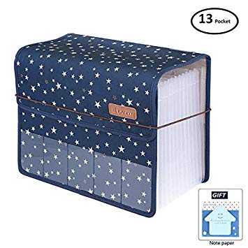 Expanding Files Folder A4 Accordion Organizers with Cover 13 Pockets, Expander Storage Wallets,Expandable Filing Folders Large Space,Office School Document with Tab for Sheets Paperwork