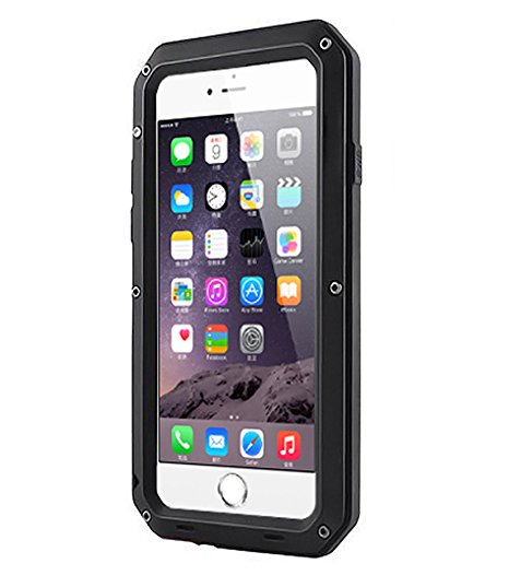 iPhone 5 Case, iPhone 5S Case,[LIFETIME Warranty] ProTocol Waterproof Shockproof Dust/Dirt Proof Aluminum Metal Military Heavy Duty Protection Cover Case for Apple iPhone 5/5S (Black)