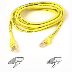 Belkin A3L791B50CM-YLS Cat5e Snagless UTP Patch Cable, 0.5m - Yellow