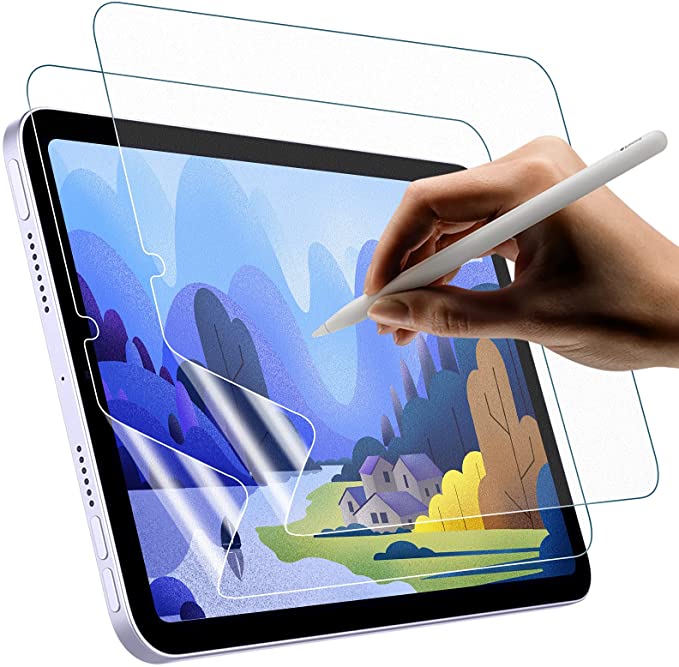 MoKo 2-Pack PET Matte Screen Protector Fit New iPad Mini 6 2021 (6th Generation 8.3-inch), Write, Draw and Sketch with The Pencil, Anti Reflection PET Film