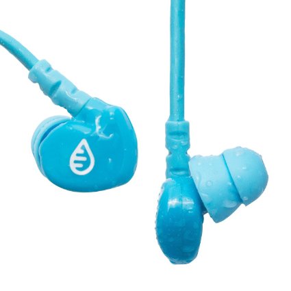 Waterfi SwimActive Waterproof Headphones THE Premiere Swimming Headphones | Short Cord, Sleek Design, Memory Wire Technology and Soft Silicone Tips Specially Designed to Handle Flipturns and Wipeouts
