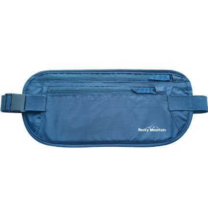 The Ultimate Travel Money Belt, Secure Waist Pouch, Undercover Fanny Pack, Passport Holder, Hidden Wallet - Rocky Mountain Deluxe. Protect your valuables in style! 365 Days 100% Satisfaction Guarantee.