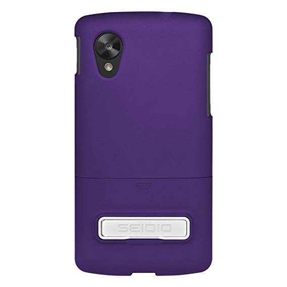 Seidio SURFACE Case with Metal Kickstand for LG Google Nexus 5 - Retail Packaging - Amethyst