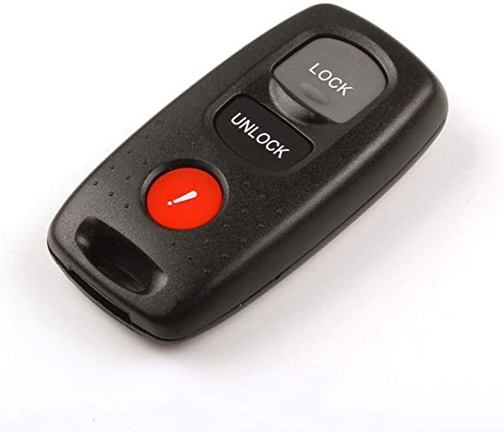 New REPL Keyless Transmitter Entry Fob Shell 3 Buttons Remote Key Case replacement fit for Mazda NO CHIPS