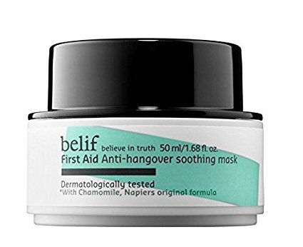 KOREAN COSMETICS, LG Household & Health Care_ belif, First Aid - Anti-hangover Soothing Mask (50g, gel type, soothing, sensitive skin) [001KR]