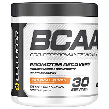 Cellucor COR Performance BCAA Powder, Branched Chain Amino Acids with Leucine, Isoleucine, and Valine, Tropical Punch, 30 Servings