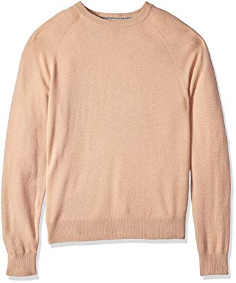 BUTTONED DOWN Men's 100% Premium Cashmere Crewneck Sweater