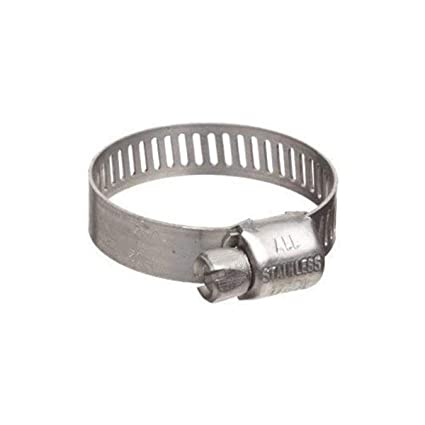Precision Brand M20S Micro Seal, Miniature All Stainless Worm Gear Hose Clamp, 7/8" - 1-3/4" (Pack of 10)