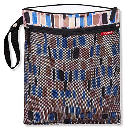 Skip Hop Waterproof Wet Dry Bag, Grab & Go, Brush Stroke