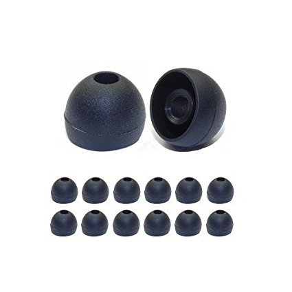 Earphones Plus EP-XL-REG-BLACK-6 Basic Replacement Earphone Cushions & Earbuds, Black