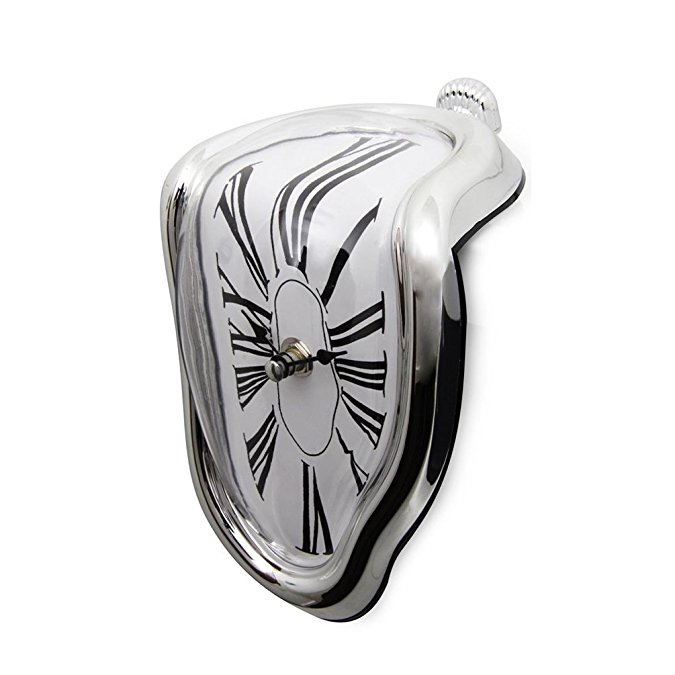 SHEENROAD Novelty Melting/Time Warp Clock - Illusion of a Timepiece Melting Down