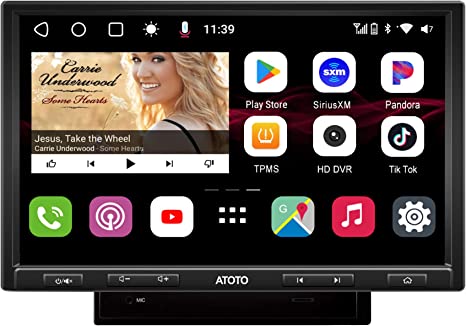 [DAH10D/QLED] ATOTO S8 Pro S8G2104PR-A Double-DIN Android in-Dash Video,Wireless CarPlay & Android Auto, Dual Bluetooth w/aptX HD,USB Tethering, Split Screen Display,VSV&LRV,Built-in 4G Cellular Modem