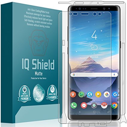 Galaxy Note 8 Screen Protector, IQ Shield Matte Full Coverage Anti-Glare Screen Protector   Full Body Skin for Galaxy Note 8 Bubble-Free Film