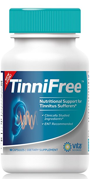 Vita Sciences Tinnifree Tinnitus Stop The Ringing In Ears Cure, 60 Count