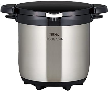 THERMOS vacuum thermal insulation cooker shuttle chef 4.5L stainless clear KBG-4500 CS (Japan import / The package and the manual are written in Japanese)