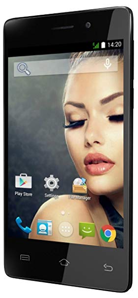 SKY Devices Fuego Series 4.0D - GSM Unlocked HSPA 21Mbps 4GB Dual-SIM, Dual-Core Android KitKat 4.4 Global Smartphone with 5MP 1.3MP Cameras & 4.0" WVGA Display - Black
