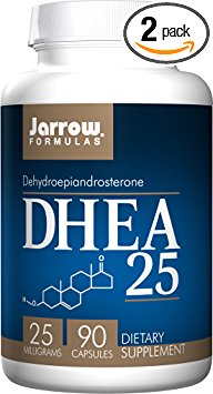 Jarrow Formulas DHEA (Dehydroepiandrosterone), 25mg, 90 Capsules (Pack of 2)