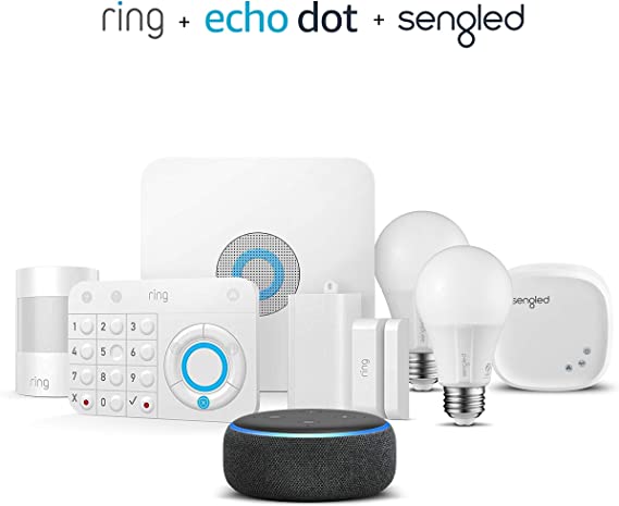 Ring Alarm 5 piece kit   Echo Dot   Sengled 2 pack starter kit