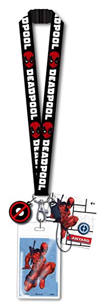 Marvel Deadpool Lanyard with PVC Dangle