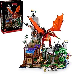 LEGO Ideas Dungeons & Dragons: Red Dragon’s Tale Building Set for Adults, Dungeons and Dragons Gift Idea, Fantasy Model for Build and Display, Created in Collaboration with Wizards of the Coast, 21348