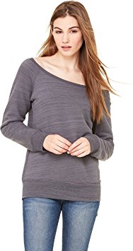 Bella   Canvas Women’s Sponge Fleece Wide Neck Sweatshirt