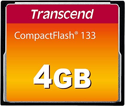 Transcend 4 GB 133x CompactFlash Memory Card TS4GCF133 (Discontinued by Manufacturer)