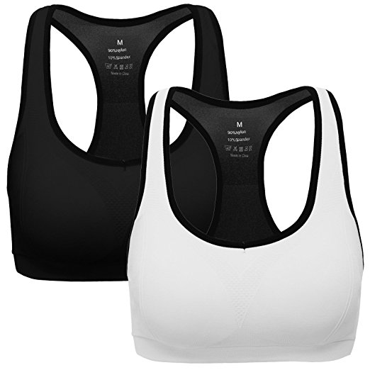 Mirity Women Racerback Sports Bras - High Impact Workout Gym Activewear Bra