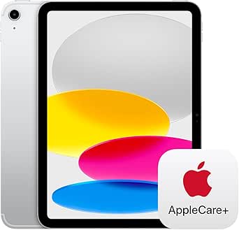 Apple iPad (10th Generation) Wi-Fi   Cellular 256GB - Silver with AppleCare  (2 Years)