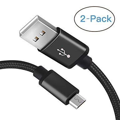 for Samsung S7 Charger Cable, Benicabe (3FT 2-Pack) Micro Sync and Fast Charging Cord for Samsung Galaxy S7 Edge/ S6 Note 5, Nexus,Kindle, Android Charger and More (Black)